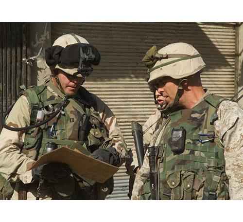 Discussing Air support Nasiriyah, Iraq 2003