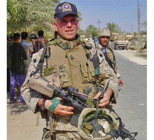 Joint Iraqi patrol near Fallujah 2005